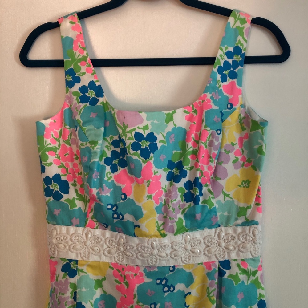 LILLY PULITZER DRESS WITH DETAILED WAIST